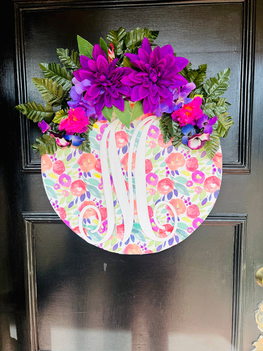 Flower Monogram Hanger