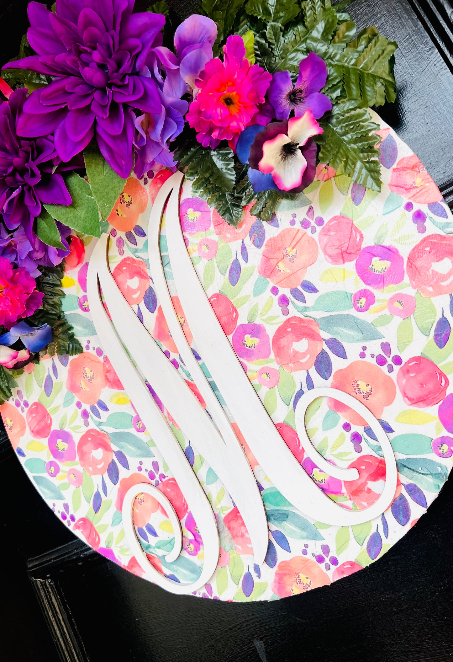 Flower Monogram Hanger
