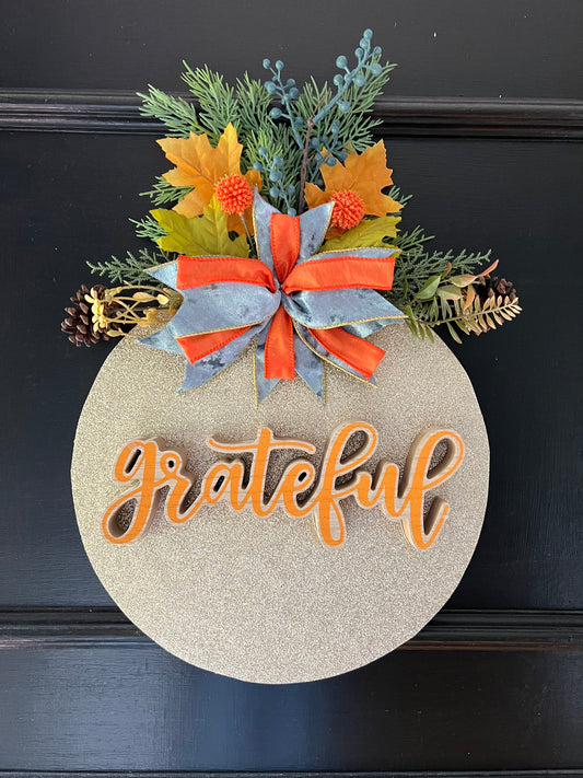 Grateful Door Hanger